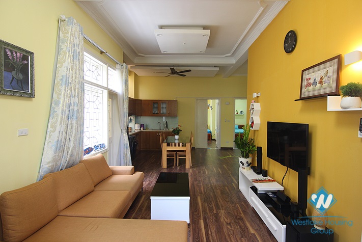 Bright apartment with 03 bedrooms for rent in Au Co St, Tay Ho, Hanoi